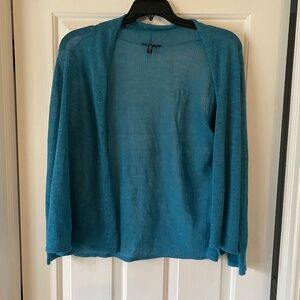 Eileen Fisher open-faced lightweight cardigan